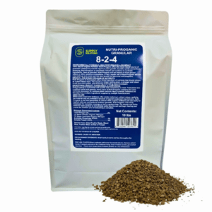 Supply Solutions 8-2-4 Nutri-Proganic Organic Granular Premium Fertilizer - Promotes Plant Growth, Flowering - Deters unwanted pests