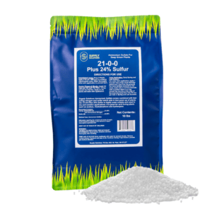 Supply Solutions Ammonium Sulfate Fertilizer 21-0-0 +24% Sulfur for Deep Green Plants - Soil Acidifier for Flowers, Trees, Lawn, Acid Loving - Sulfur for Plants Hydrangea Fertilizer