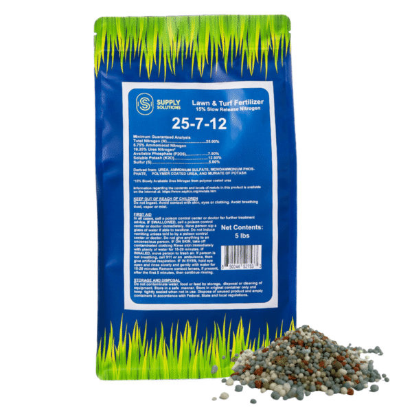 Supply Solutions 25-7-12 Lawn Fertilizer - Lawn Food for Grass, Turf and Garden Plants for Greener Grass - Plant Food for Lawn