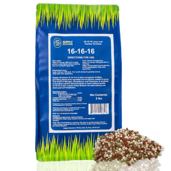 Supply Solutions 16-16-16 Complete Lawn & Garden All Purpose Granular Fertilizer - The Ultimate Plant Food for Lush Greenery & Vibrant Blooms - for All Plants, Vegetables, Fruits, and Berries