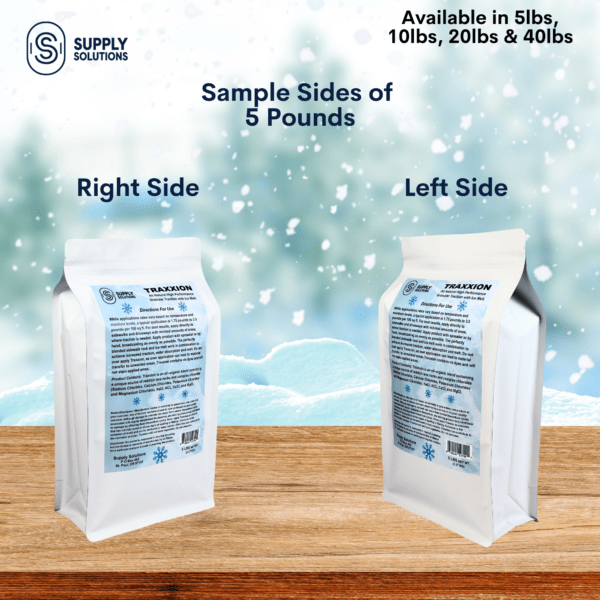 Supply Solutions Traxxion Granular Traction with Ice Melt | Pet Safe Ice Melt Snow Salt | Non Toxic Winter Salt for Driveways, Sidewalks and Various Terrain | Ice Salt That Lasts Longer - Image 2