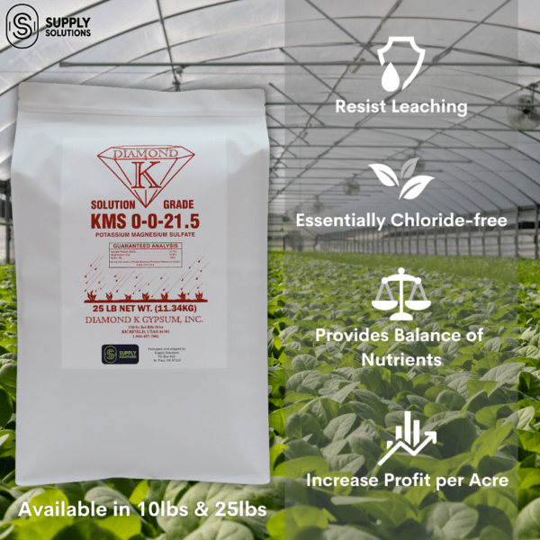 KMS 0-0-21.5 (Potassium Magnesium Sulfate) Fertilizer - The Best Plant Food for Low Magnesium Soils Prone to Nutrient Loss - Image 3