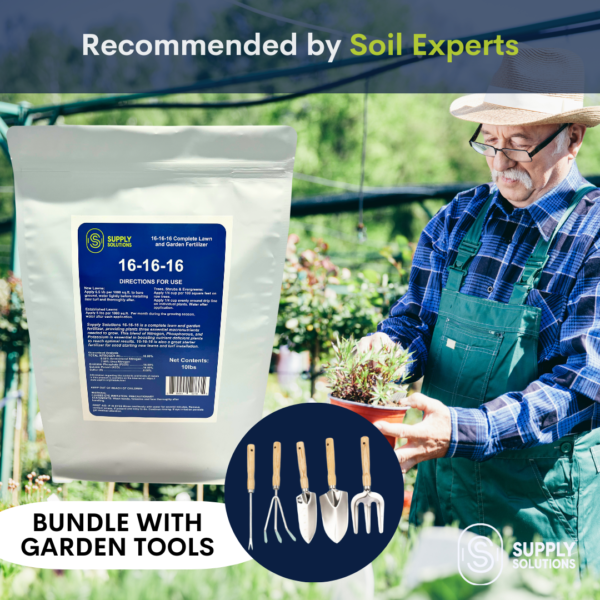 Supply Solutions 16-16-16 Complete Lawn & Garden All Purpose Granular Fertilizer - The Ultimate Plant Food for Lush Greenery - Bundle with Gardening Tools Perfect for Men and Women - Image 9