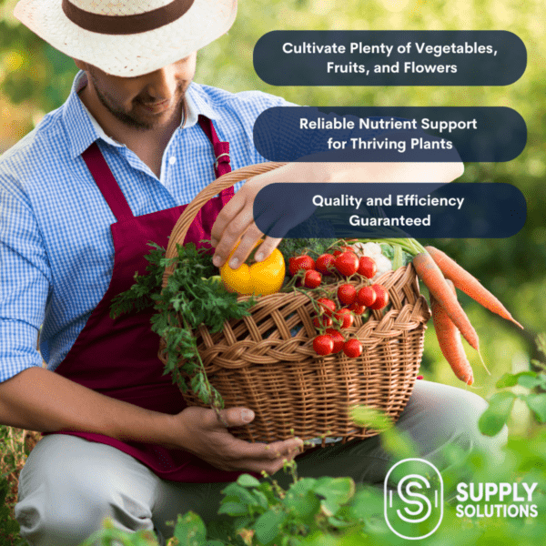 Supply Solutions 10-10-10 Complete Lawn & Garden Granular Fertilizer with Micronutrients – Balanced NPK Plant Food for Soil Health, Blooms & Roots – Safe for Vegetables, Fruits, Lawns - Image 3